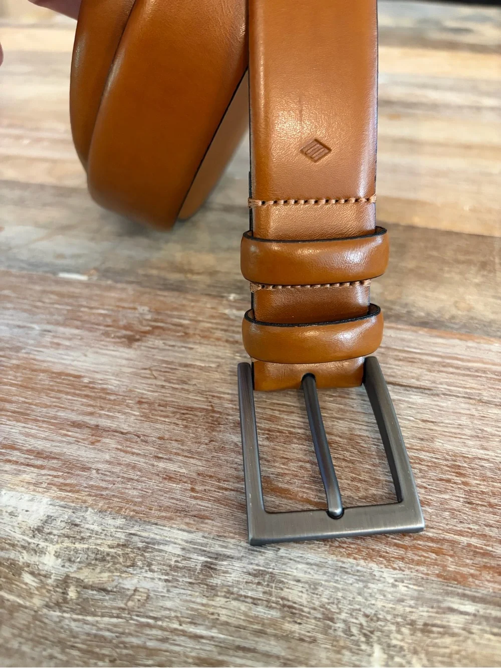 Joseph Abboud Men’s Leather‎ Belt Size 42 / 105 Brown Handcrafted in Italy EUC